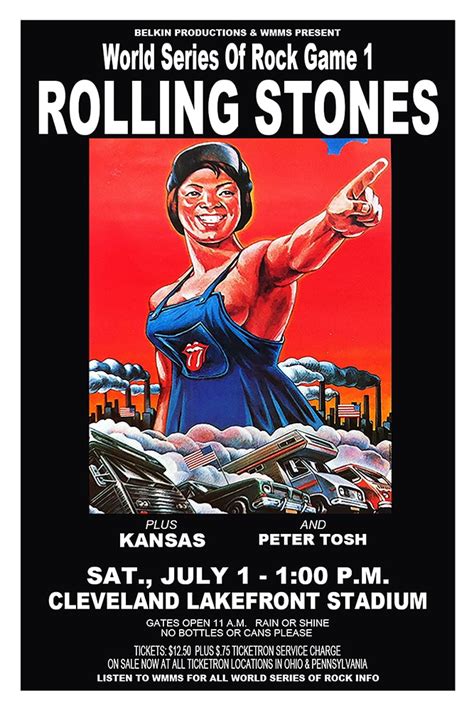 World Series Of Rock 1978 Concert Poster Featuring Rolling Stones
