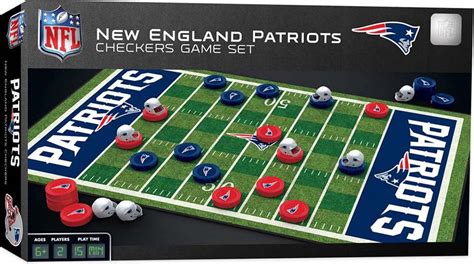 New England Patriots Checkers Board Game Team Sports T