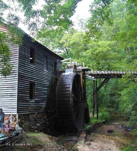 The Still Working Grist Mill Called Hagood Mill Pickens Sc Great