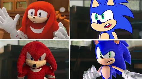 Sonic The Hedgehog Movie Sonic Prime Vs Knuckles Sonic Boom Uh Meow All