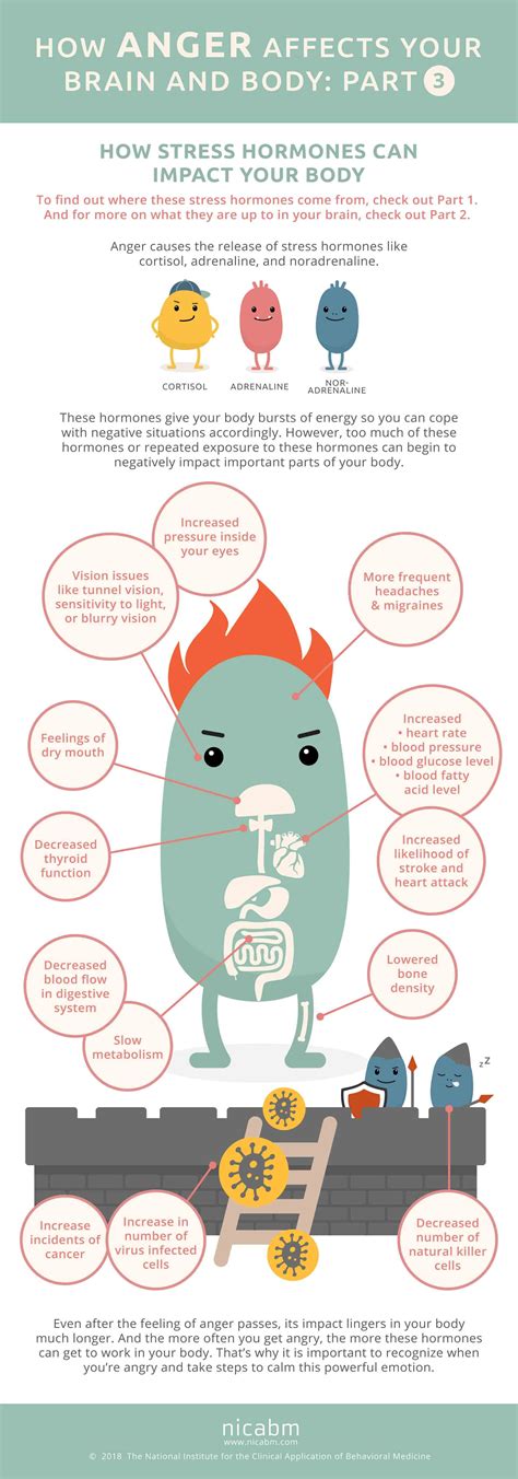 How Anger Affects Your Brain And Body Infographic Part 3 Nicabm