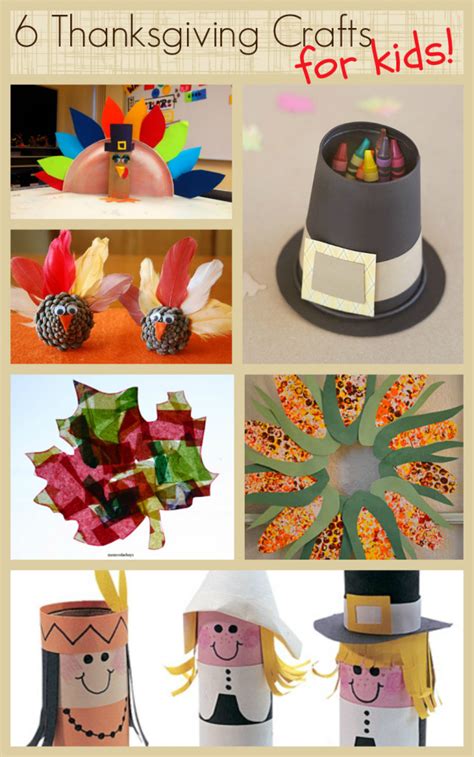We've got lots of kids thanksgiving crafts to share, starting with a beautiful thanksgiving tree and ending up using our patent homeschooling play. 6 Thanksgiving Crafts for Kids