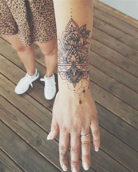 Mandalarose Mandala Wrist Tattoo Wrist Hand Tattoo Mandala Tattoos For Women