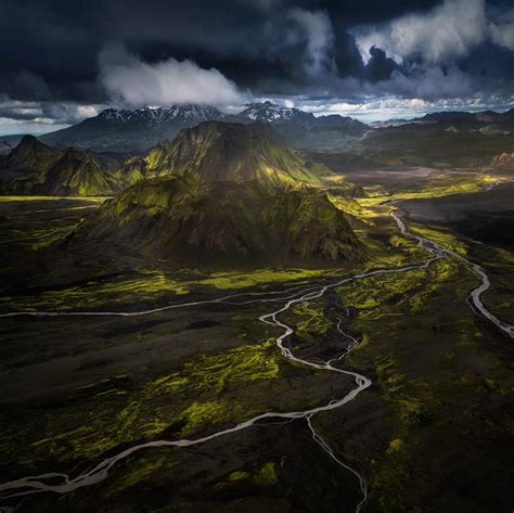 The Icelandic Highlands Seen From The Sky I Am Not Surprised This Area