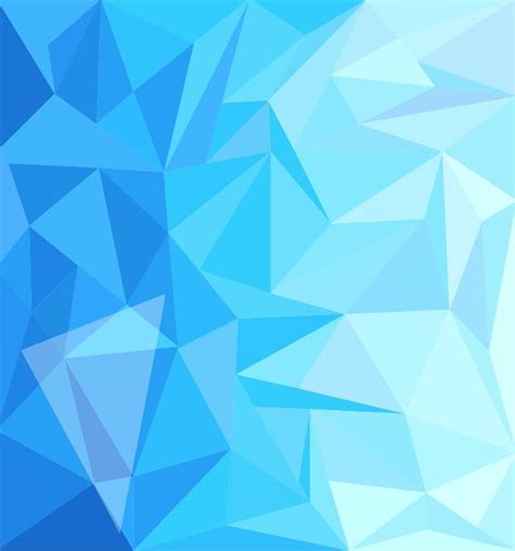Blue Low Poly Design Abstract Background Vector Illustration Free