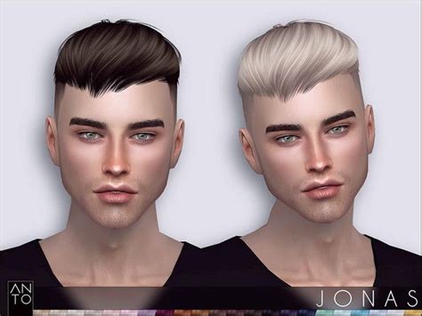 Anto Jonas Hairstyle Sims 4 Hair Male Sims Hair Sims