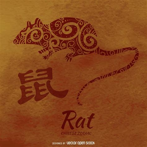 chinese-zodiac-rat-illustration-free-vector-chinese-zodiac-rat,-chinese-zodiac,-chinese
