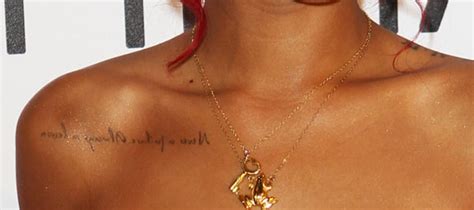 Rihanna tattoos | best images collections hd for gadget windows. Rihanna's Chest "Always a Lesson, Never a Failure" Tattoo ...