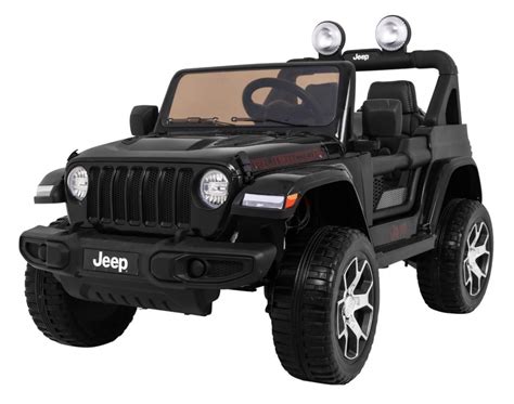 Licensed Jeep Wrangler Rubicon 4x4 4x45w Black Kids Toys Malta