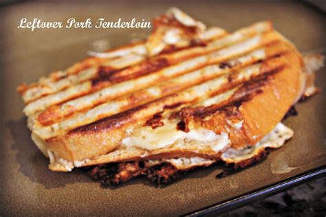 Slice tenderloin into 1/2 slices and place in sauce. Pork Tenderloin Panini | Leftover pork, Food