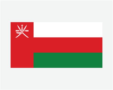 National Flag Of Oman Omani Country Flag Sultanate Of Oman Eps