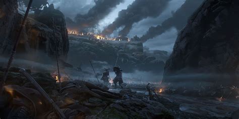 Battle Aftermath Concept Art From Ghost Of Tsushima Art Artwork