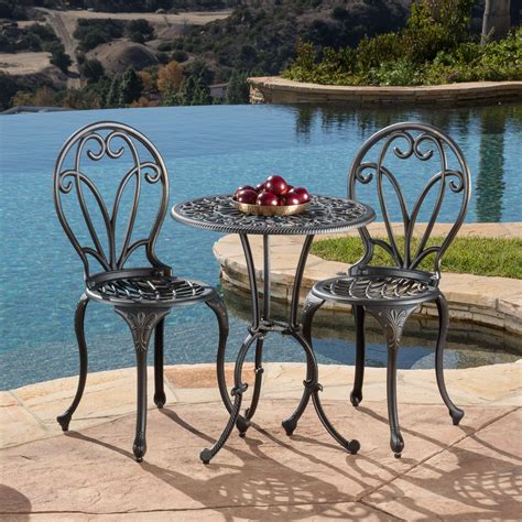 Find bistro sets in canada | visit kijiji classifieds to buy, sell, or trade almost anything! Thomas Cast Aluminum Dark Gold 3-piece Bistro Set by ...