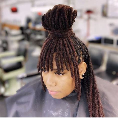 You can achieve a curly or wavy look with the loc knots. Pin by Robyn Liverpool on Locs in 2020 | Hair styles ...