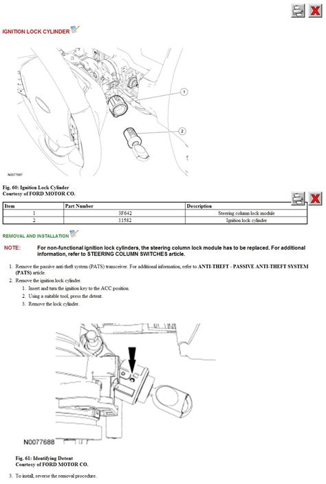 Ford focus 05 ignition lock cylinder removal disclaimer: How can you remove the ignition cylinder from a 2008 Ford ...
