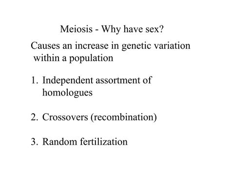 Ppt Meiosis Why Have Sex Powerpoint Presentation Free Download Id 3226805
