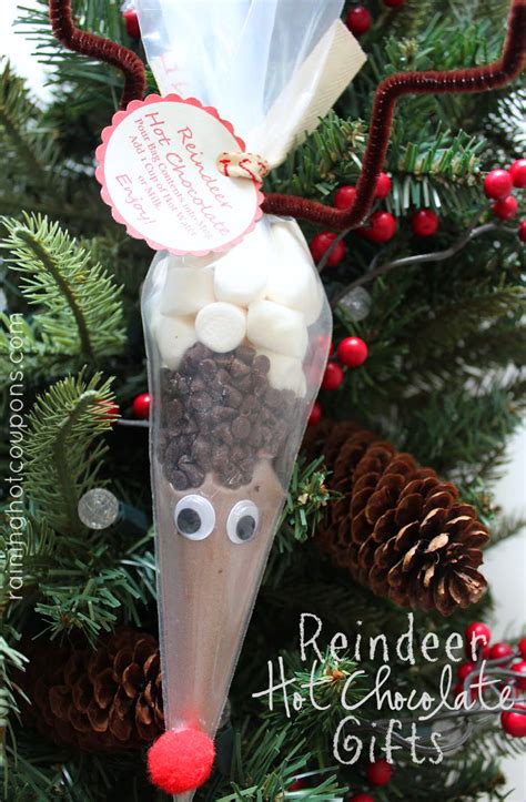 Reindeer Hot Chocolate Ts Free Printable T Tag