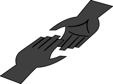 Helping Hands Clipart Black And White Free Download On Clipartmag