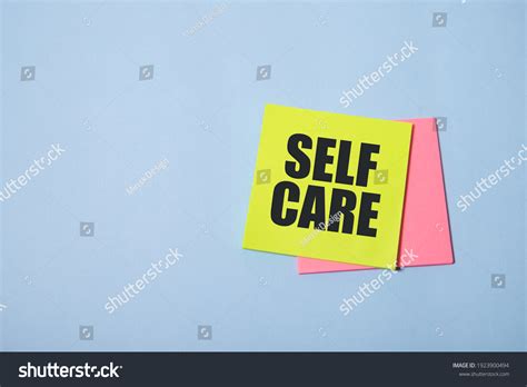 Self Care Word On Stickers Wood Stock Photo 1923900494 Shutterstock