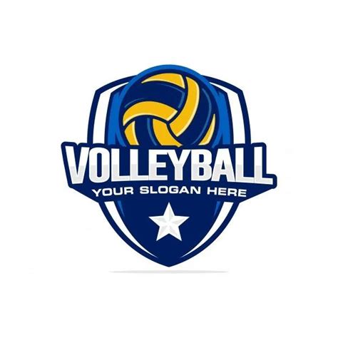 Volleyball Logo Vector Free Download - H69.design | Volleyball, ? logo