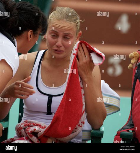 Jelena Dokic Australia In Action At The French Open Tennis Tournament At Roland Garros Paris