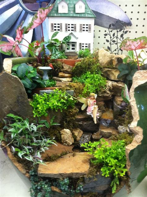 Fairy Garden With Water Feature By Kristin Middleton Colonialgardenskc