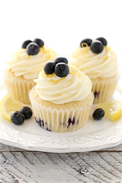 Lemon Blueberry Cupcakes Lemon Frosting Live Well Bake Often