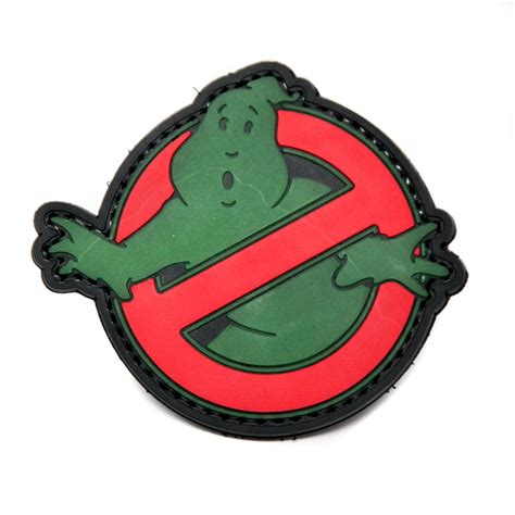 Ghostbuster Glow In The Dark PVC Morale Patch, Velcro Morale Patch by ...