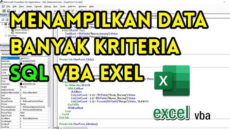 Sql Menampilkan Data Dalam Listbox Vba Excel Dengan Sql Statement Hot