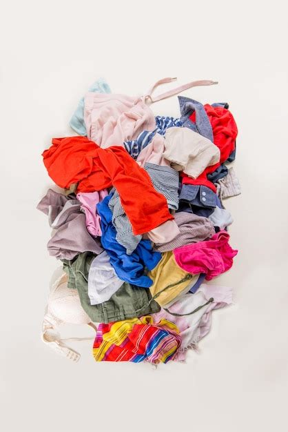 Premium Photo Used Clothes In A Pile Sorting Secondhand For Recycling