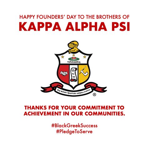 KAPsi BlackGreekSuccess PledgeToServe Happy Founders Day Letter Organizer Kappa Alpha Psi
