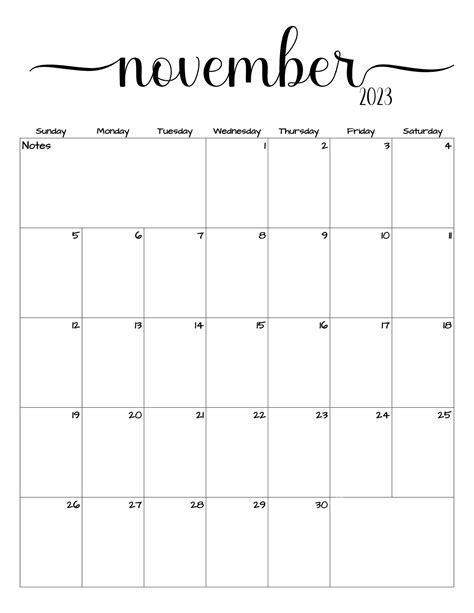 Fillableeditable November 2023 Calendar November 2023 Calendar Simple