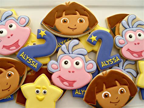 Dora The Explorer Birthday Cookies Two Dozen