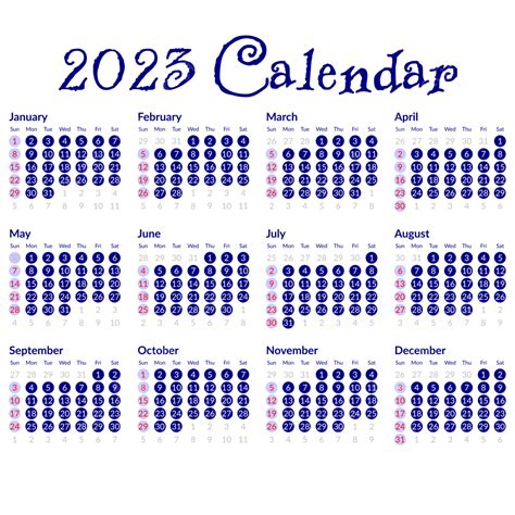 Gambar Kalender Biru 2023 Kalender Sederhana Minimalis Sederhana