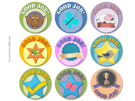 Free Good Job Sticker Printables Print On Paper And Adhere With Glue