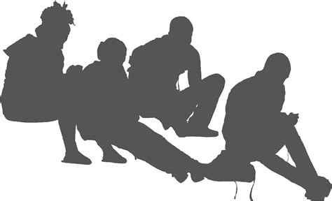 Students Sitting Group Of People Sitting Png Clip Art Library