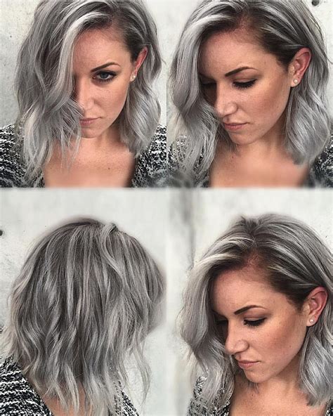 Pin On Silver Gray Charcoal Granny Hair Color