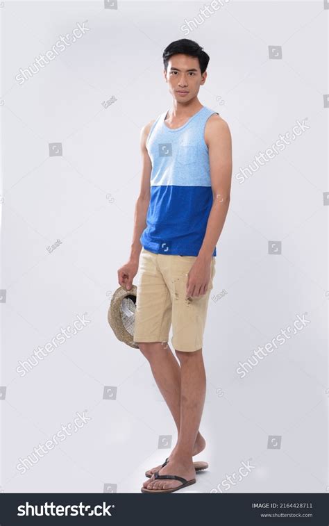 Full Body Portrait Young Man Posing Stock Photo 2164428711 Shutterstock