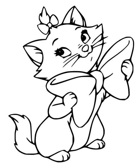 Marie From The Aristocats Coloring Page Free Printable Coloring Pages