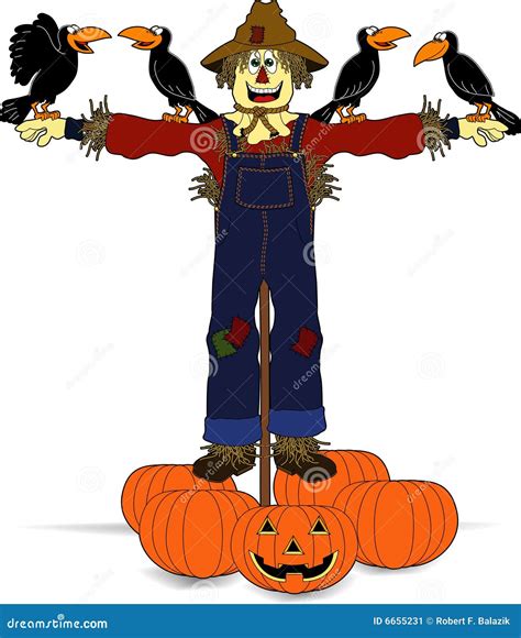Scarecrowcrows Stock Image Image 6655231