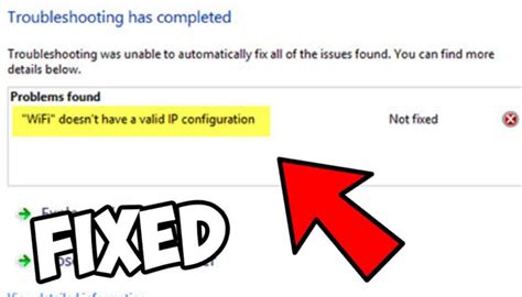 Quick Fix Error Wifi Doesnt Have A Valid Ip Configuration On Windows