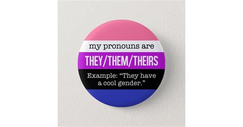 They/Them Pronouns - Genderfluid Flag 6 Cm Round Badge | Zazzle.co.uk