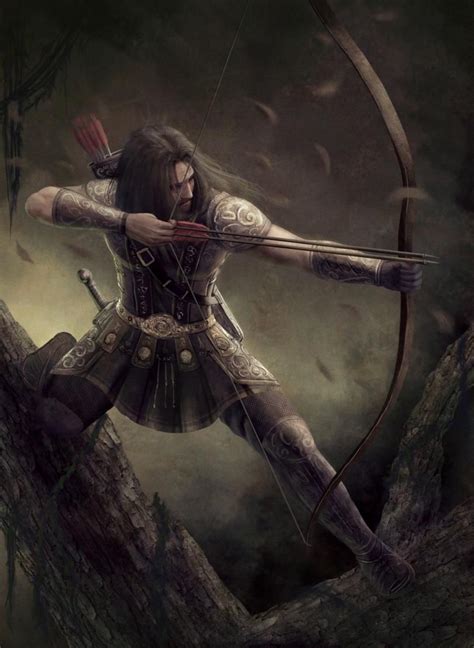 Archer Double Arrow Fantasy Art Fantasy Warrior Fantasy Inspiration