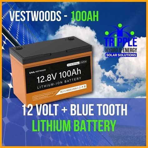 100ah 12volt Lithium Batteries Vestwoods 12v Lithiumion Battery