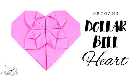 Easy Origami Money Heart Tutorial Diy Paper Kawaii Youtube