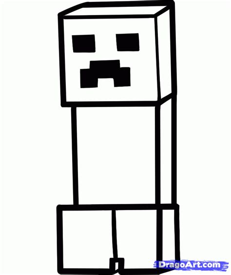 Minecraft Creeper Drawing How To Draw A Minecraft Creeper Minecraft