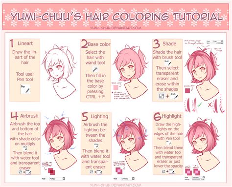 Anime Hair Coloring Tutorial Anime1