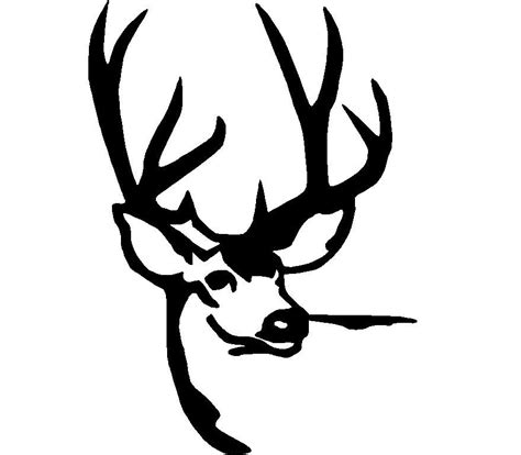 513 Deer Skull Stencil