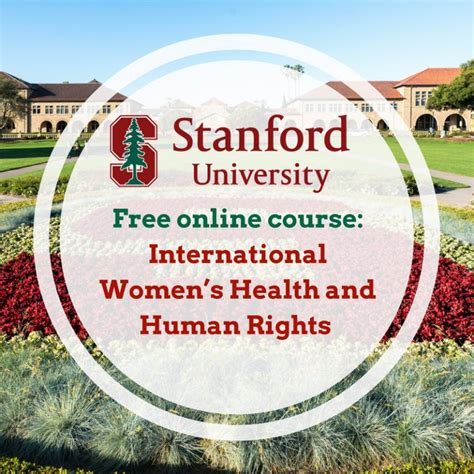 Free Online Course International Womens Health And Human Rights At Stanford University Paid
