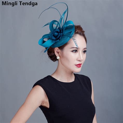 Dark Blue Green Hemp Headdress Hair Accessories Photography Hemp Hat